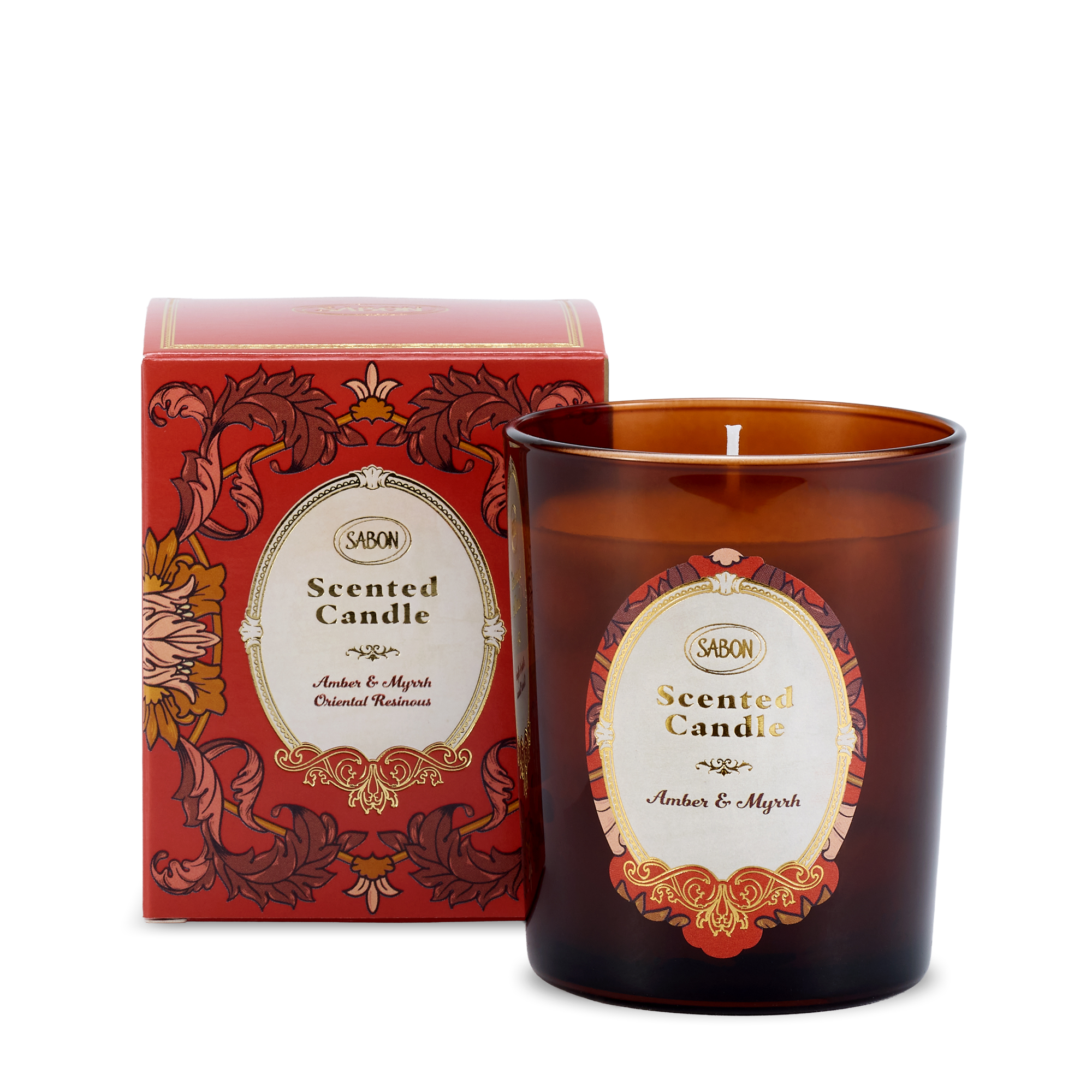 琥珀與沒藥香氛蠟燭 180克