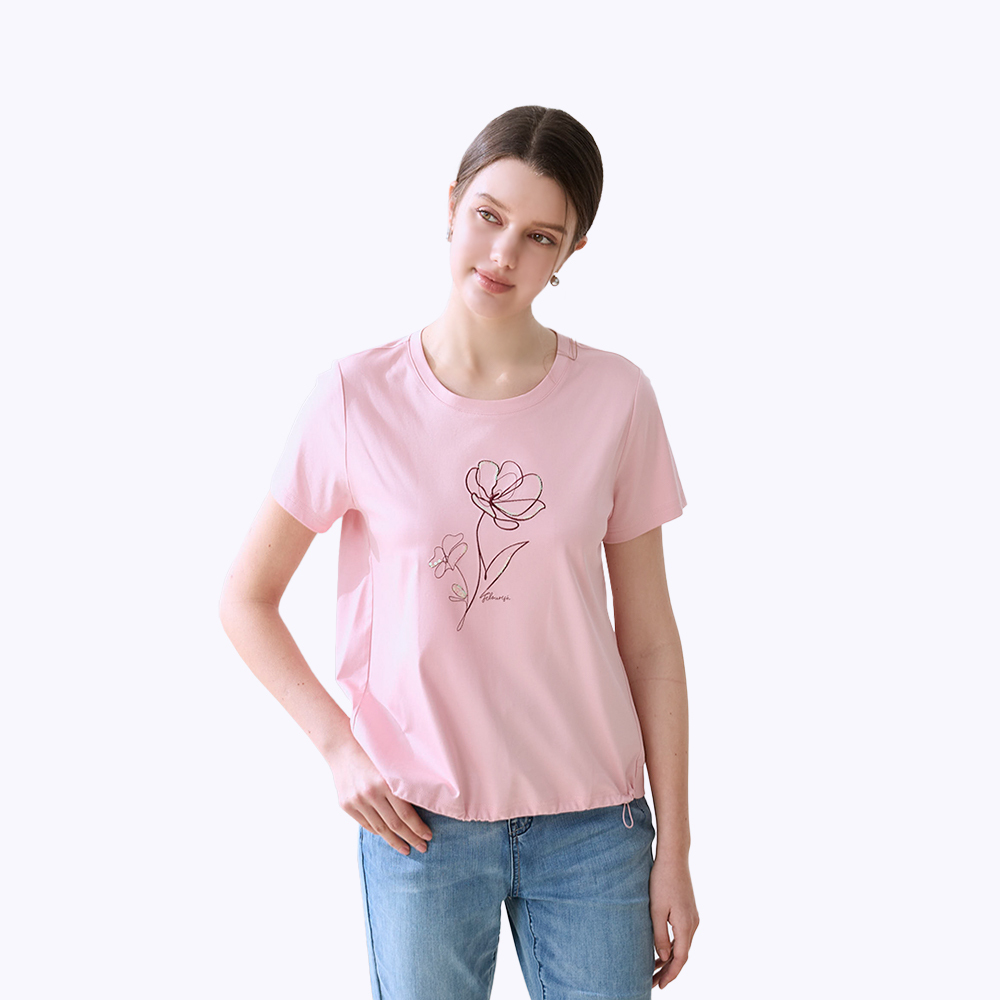 清新花線純棉上衣