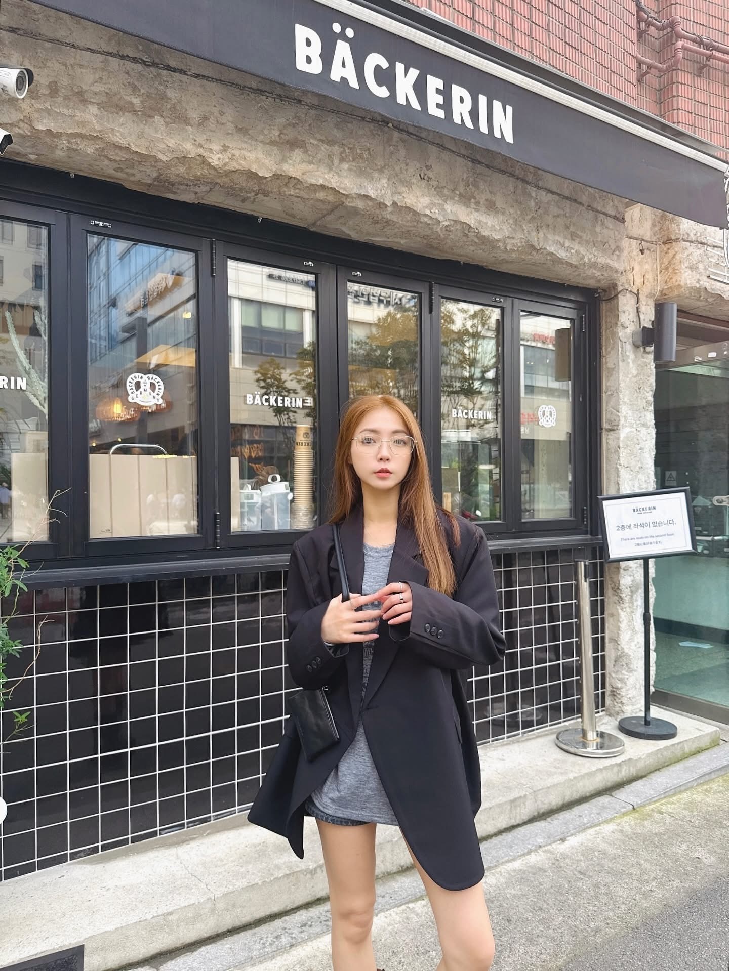 法式時髦喔膩OVERSIZE大人氣帥氣西外