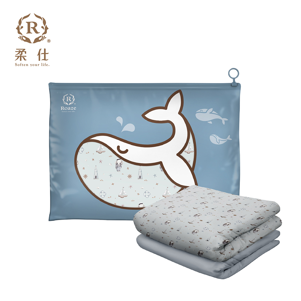 【Roaze 柔仕】雙面雲朵涼被 (大) | 沁海藍象