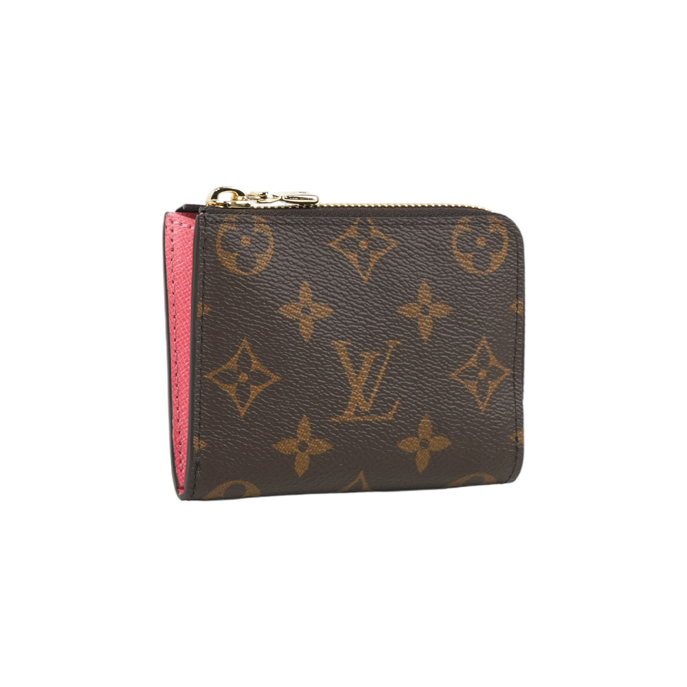 【Louis Vuitton】*日本限定* Noa Monogram 塗層帆布拉鍊短夾(粉色)