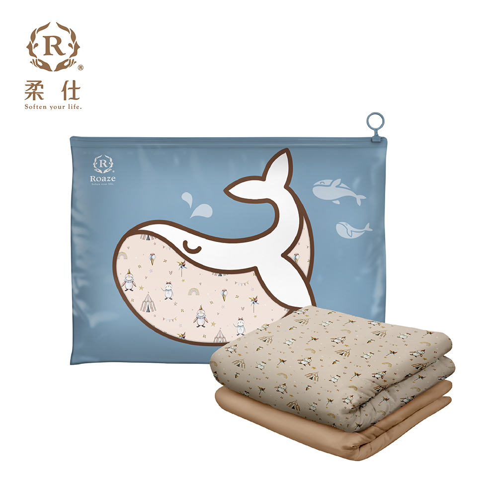 【Roaze 柔仕】雙面雲朵涼被 (大) | 企鵝團團轉