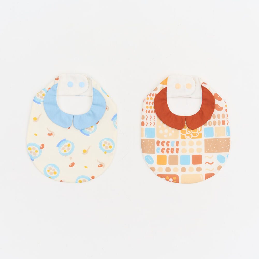 印花樂小圓領口水巾/呼呼熱甜湯/牛奶花生