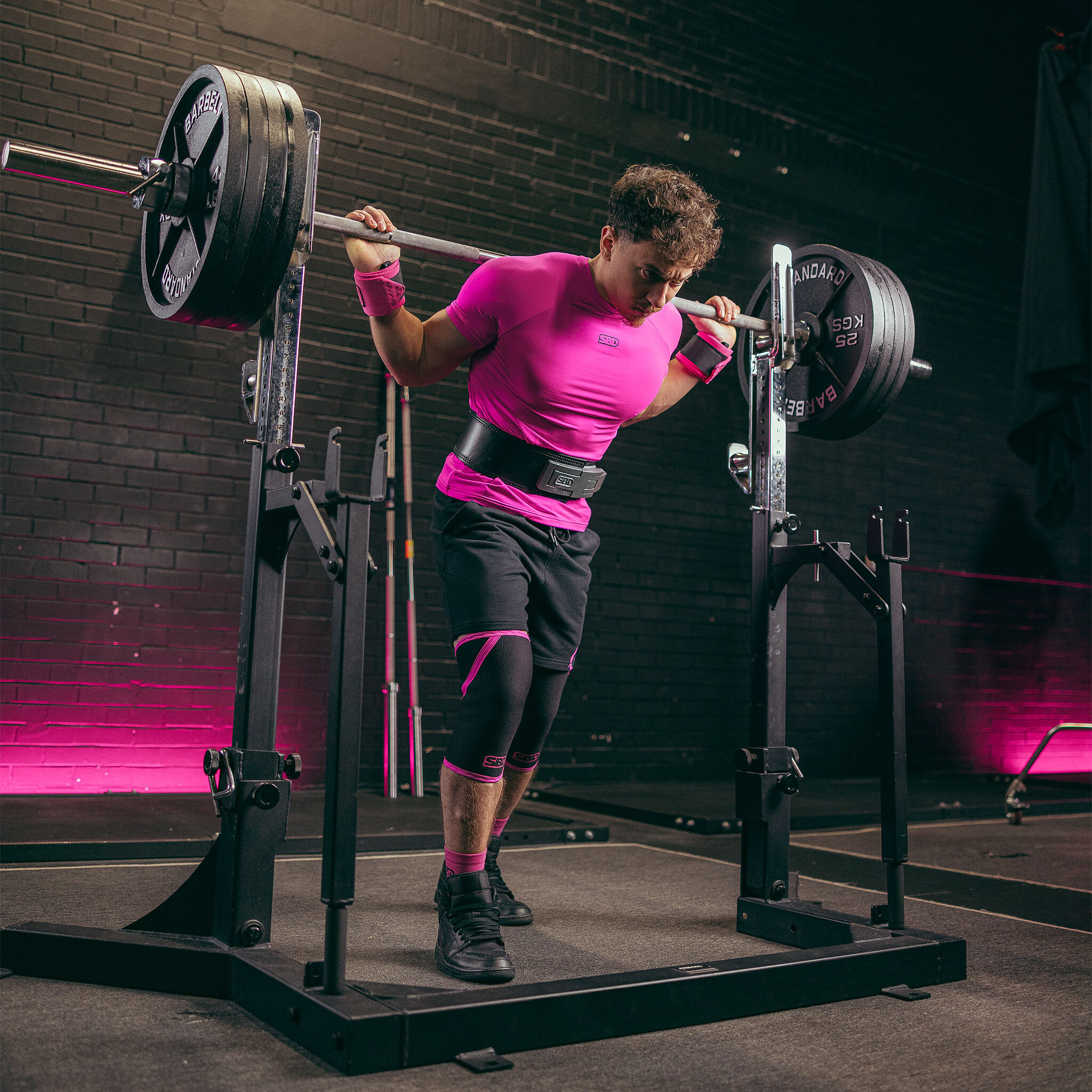 爆星系 訓練機能短袖上衣 男版 (星焰粉)