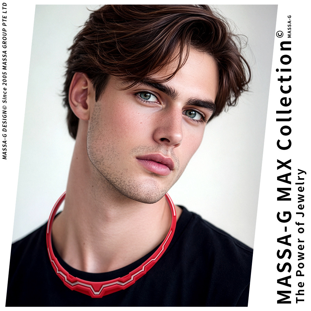 MASSA-G【The Aurora 極光系列】鍺鈦項圈(買一送一)