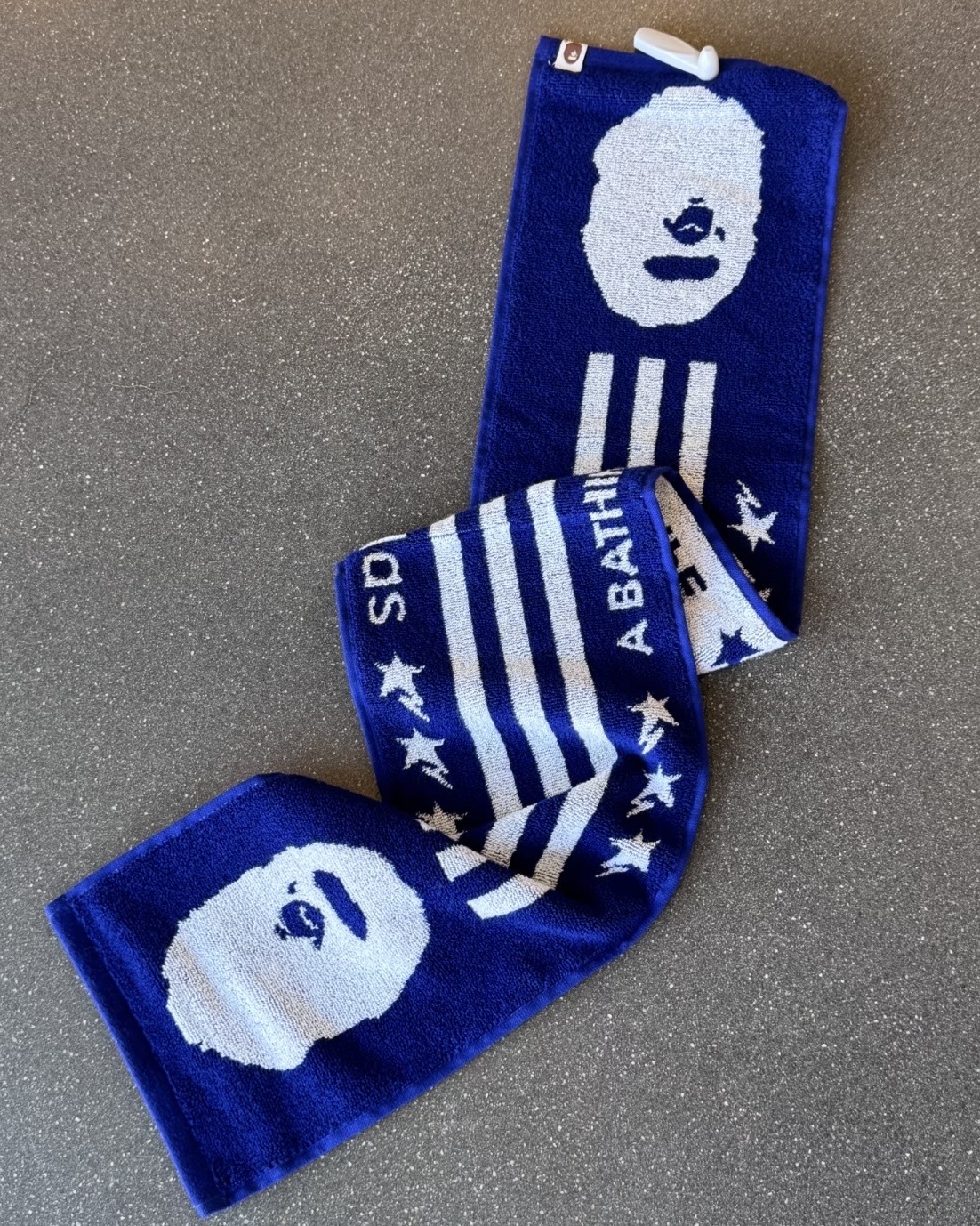 BAPE X ADIDAS FB TOWEL 寶藍色 猿人 星星 毛巾 KF4920 / 預購