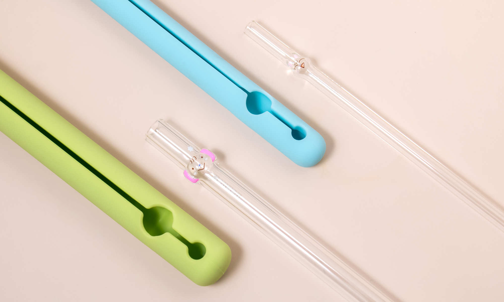 好玻-聯名noiinoii-造型玻璃吸管