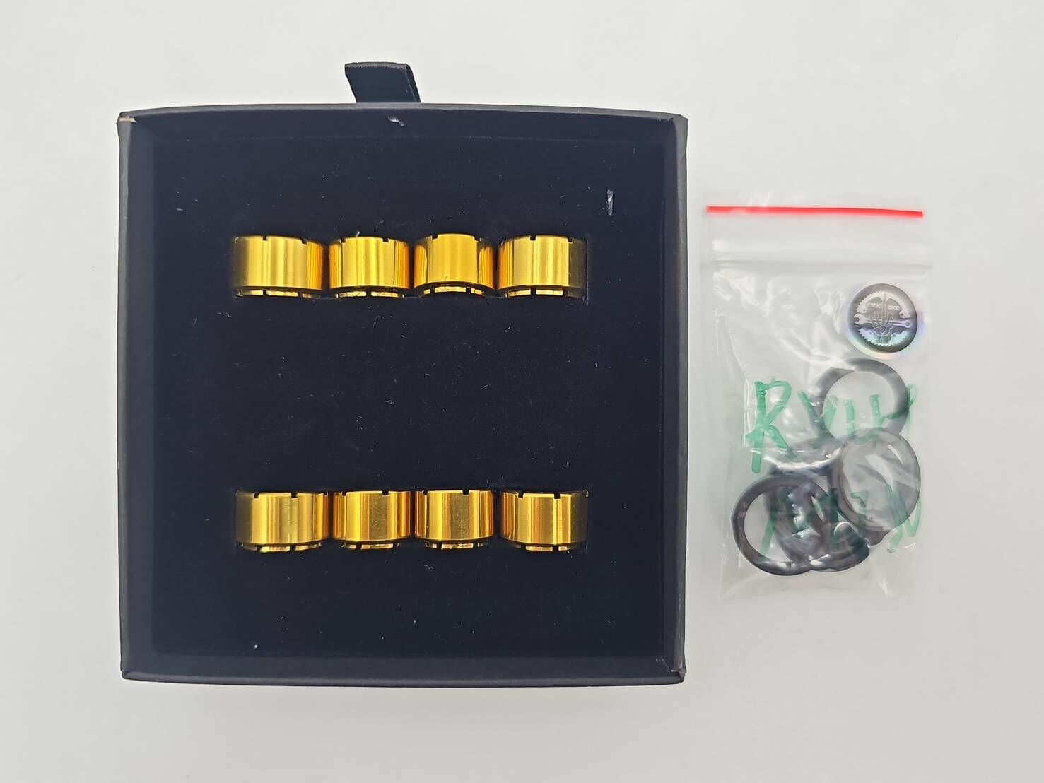 FUCK BIKE 油壓卡鉗專用鈦合金活塞含油封 HOPE RX4+ 卡鉗 鈦合金活塞 鈦活塞 鈦合金活塞*8+油封*8