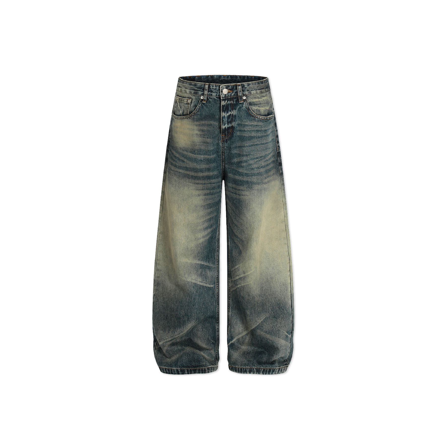 【現貨】ACR 潮汐街角 貓鬚 做舊 寬鬆 直筒 牛仔褲