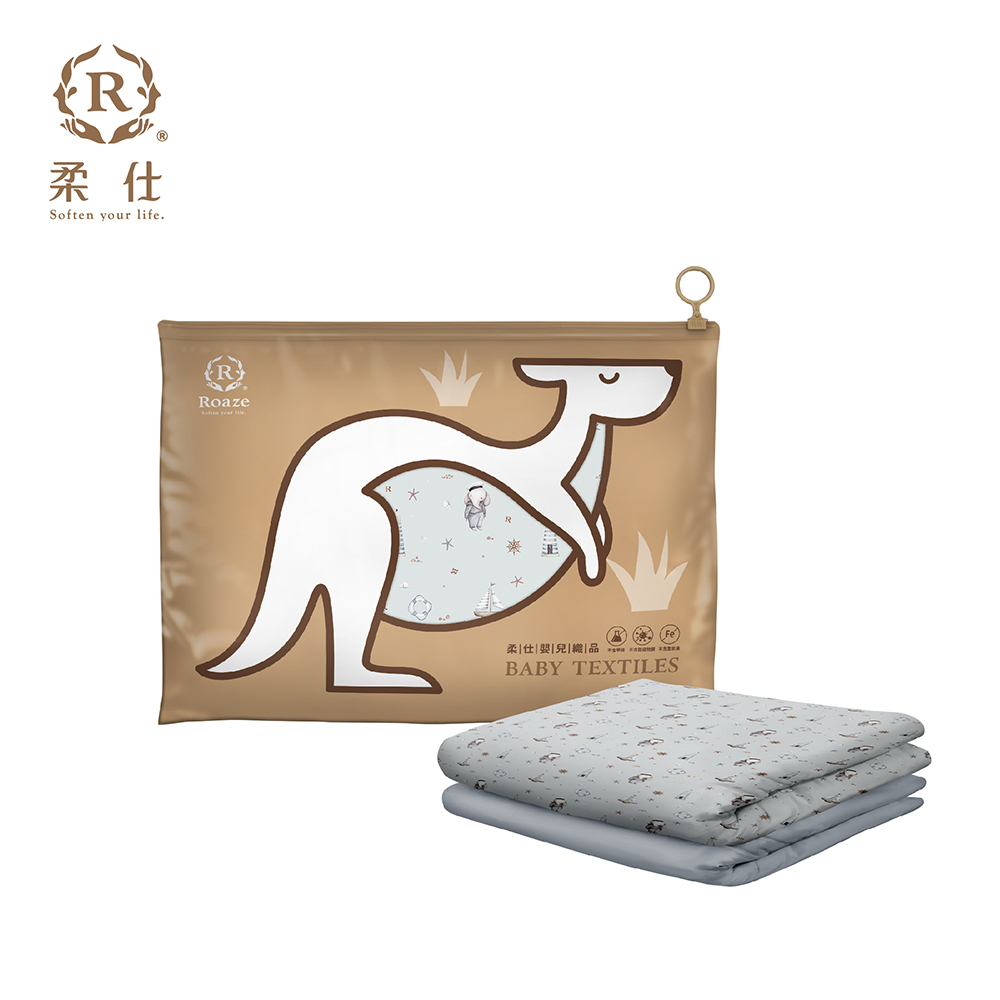 【Roaze 柔仕】雙面雲朵涼被 (小) | 沁海藍象