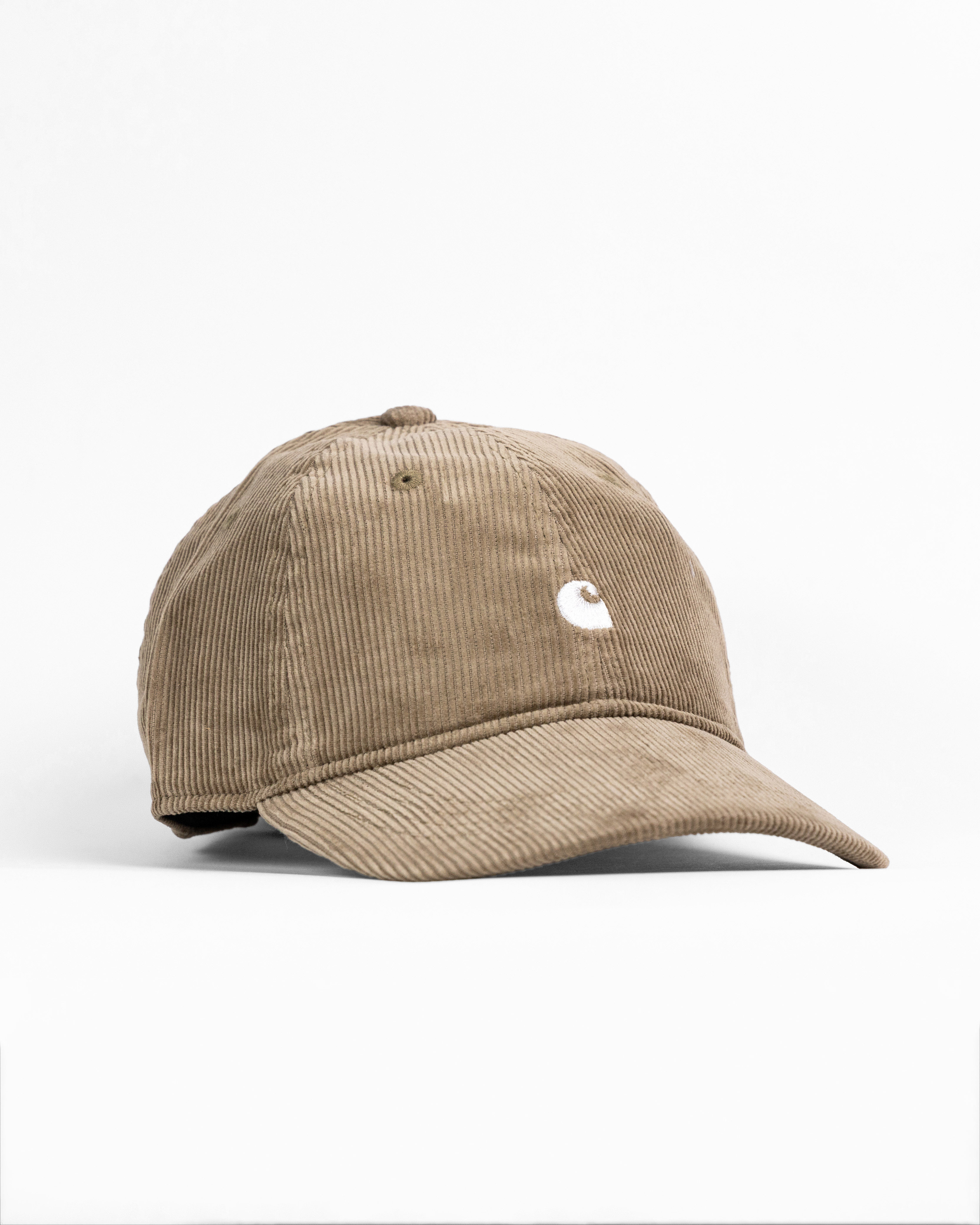 (E13d05)-CARHARTT WIP HARLEM CAP 刺繡 LOGO 燈芯絨 棒球帽 黑/咖/綠/卡其-I036729