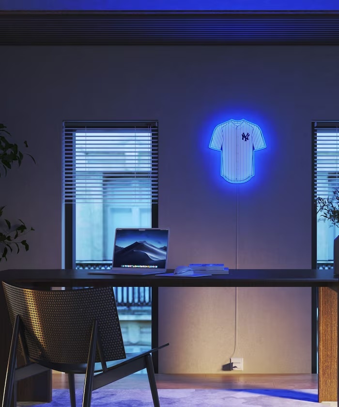 MLB x YELLOWPOP 聯名霓虹燈牌 紐約洋基球衣款