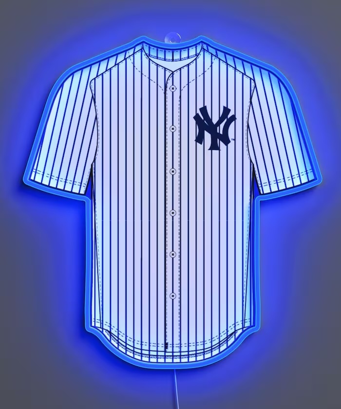 MLB x YELLOWPOP 聯名霓虹燈牌 紐約洋基球衣款