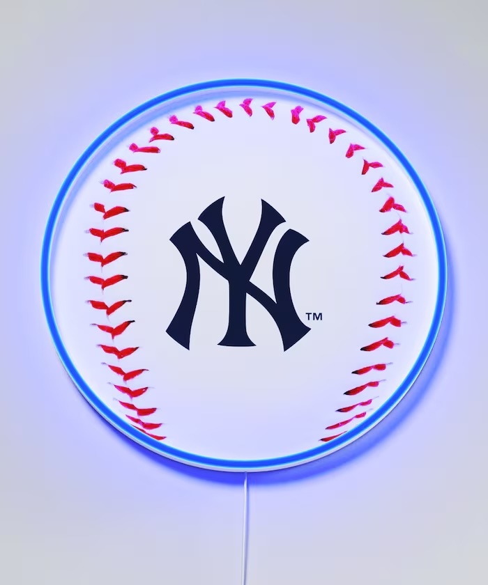 MLB x YELLOWPOP 聯名霓虹燈牌 紐約洋基棒球款