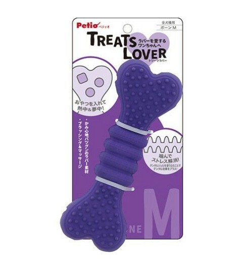 Petio 狗狗藏食橡膠骨頭．M