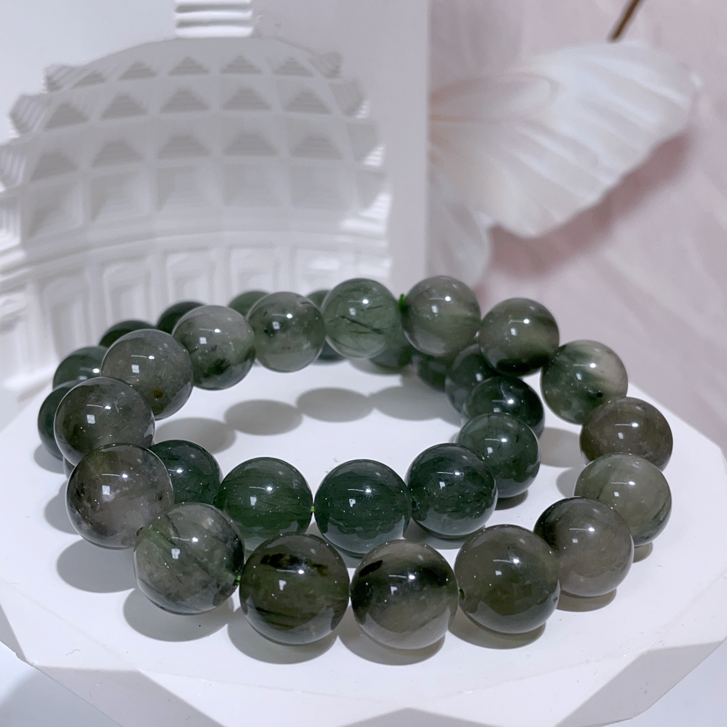 綠髮晶手串 13mm