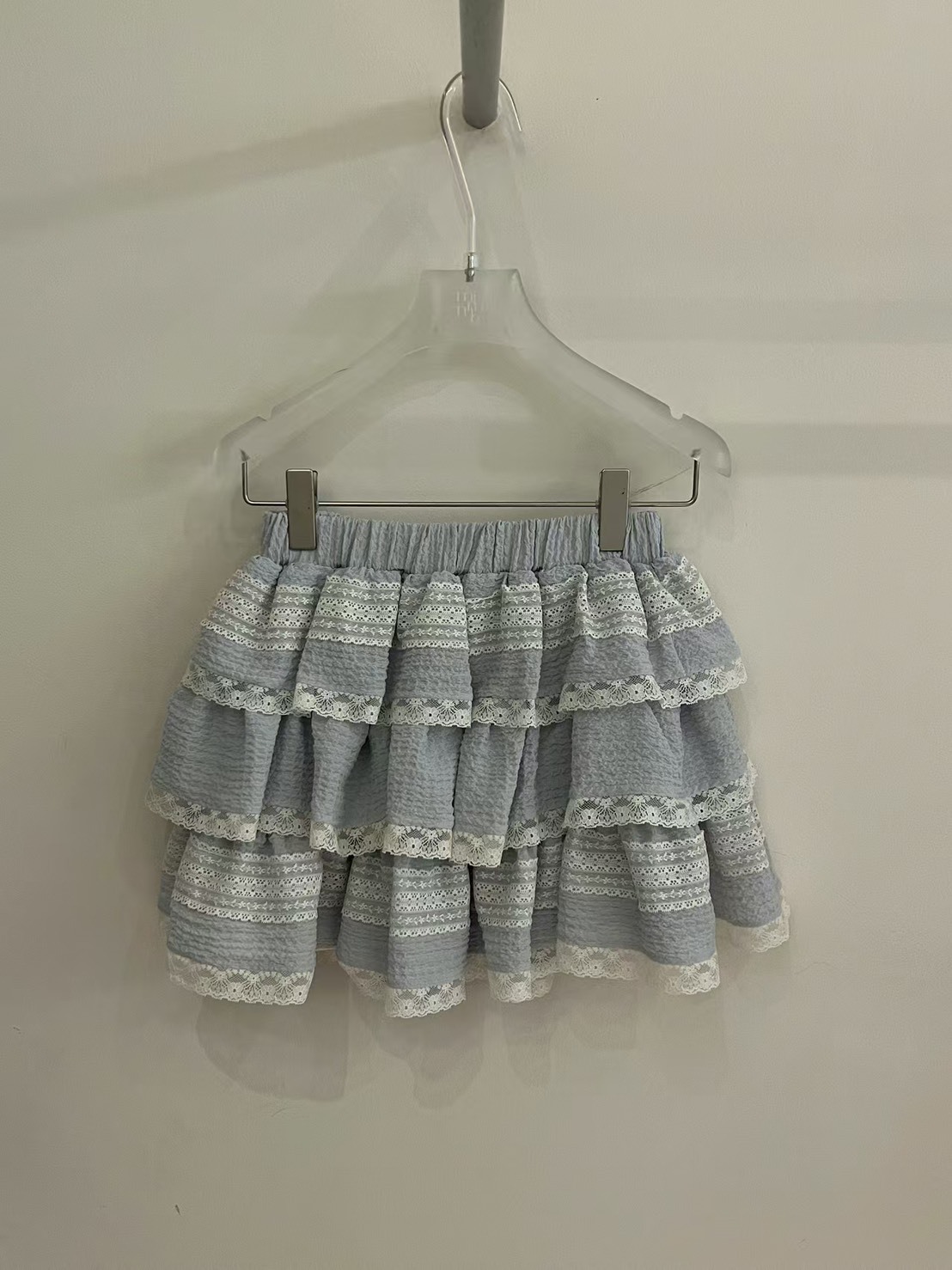 蕾絲三層蛋糕短褲裙