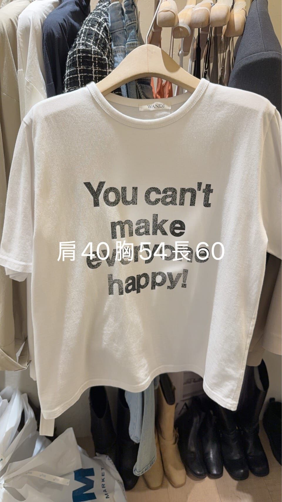 WJ5515 字母寬鬆Tee *特價* (充值購物金不適用)