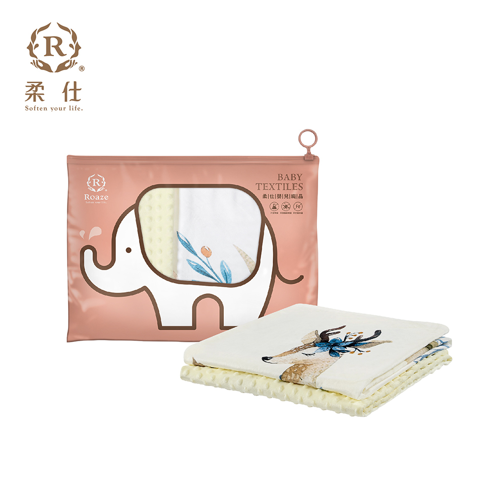 【Roaze 柔仕】舒眠豆毯 (薄) | 優雅花鹿
