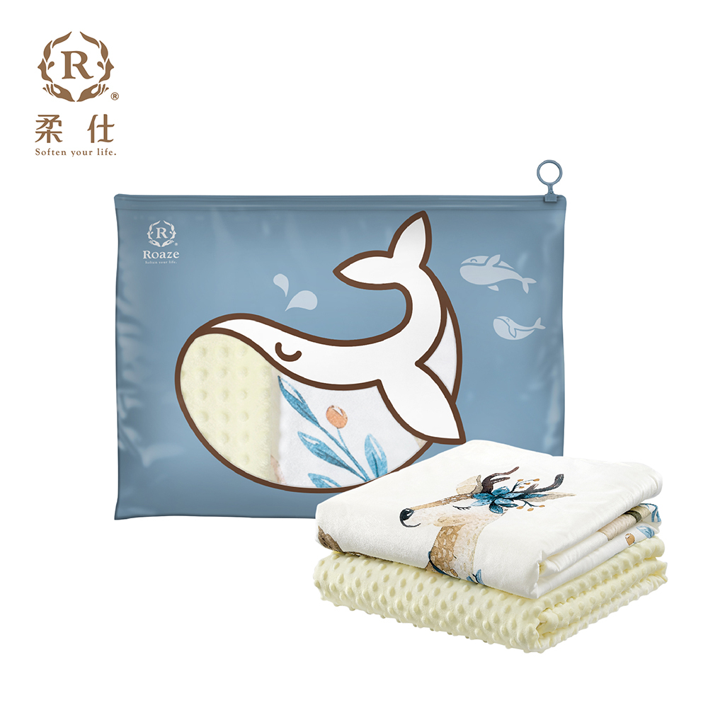 【Roaze 柔仕】舒眠豆毯 (厚) | 優雅花鹿