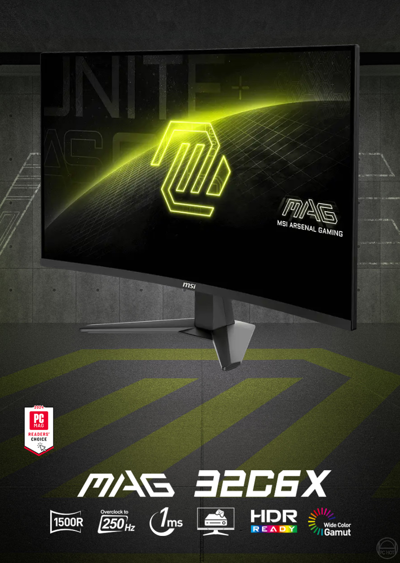 MSI 微星MAG 32C6X 曲面電競螢幕32吋250Hz FHD 1ms HDR 電腦螢幕遊戲螢幕