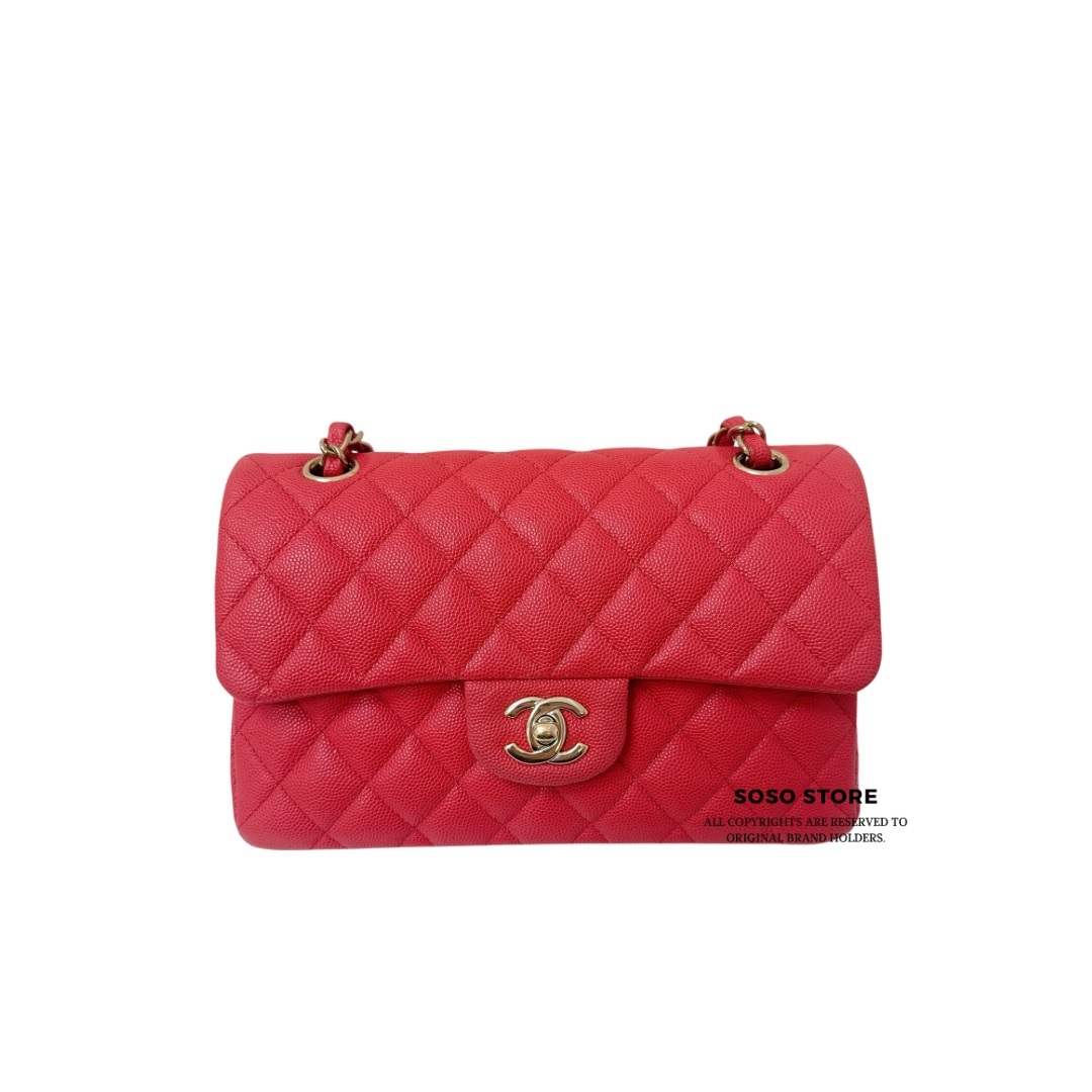 Chanel Classic Flap Bag 23 cm - Red / Ghw