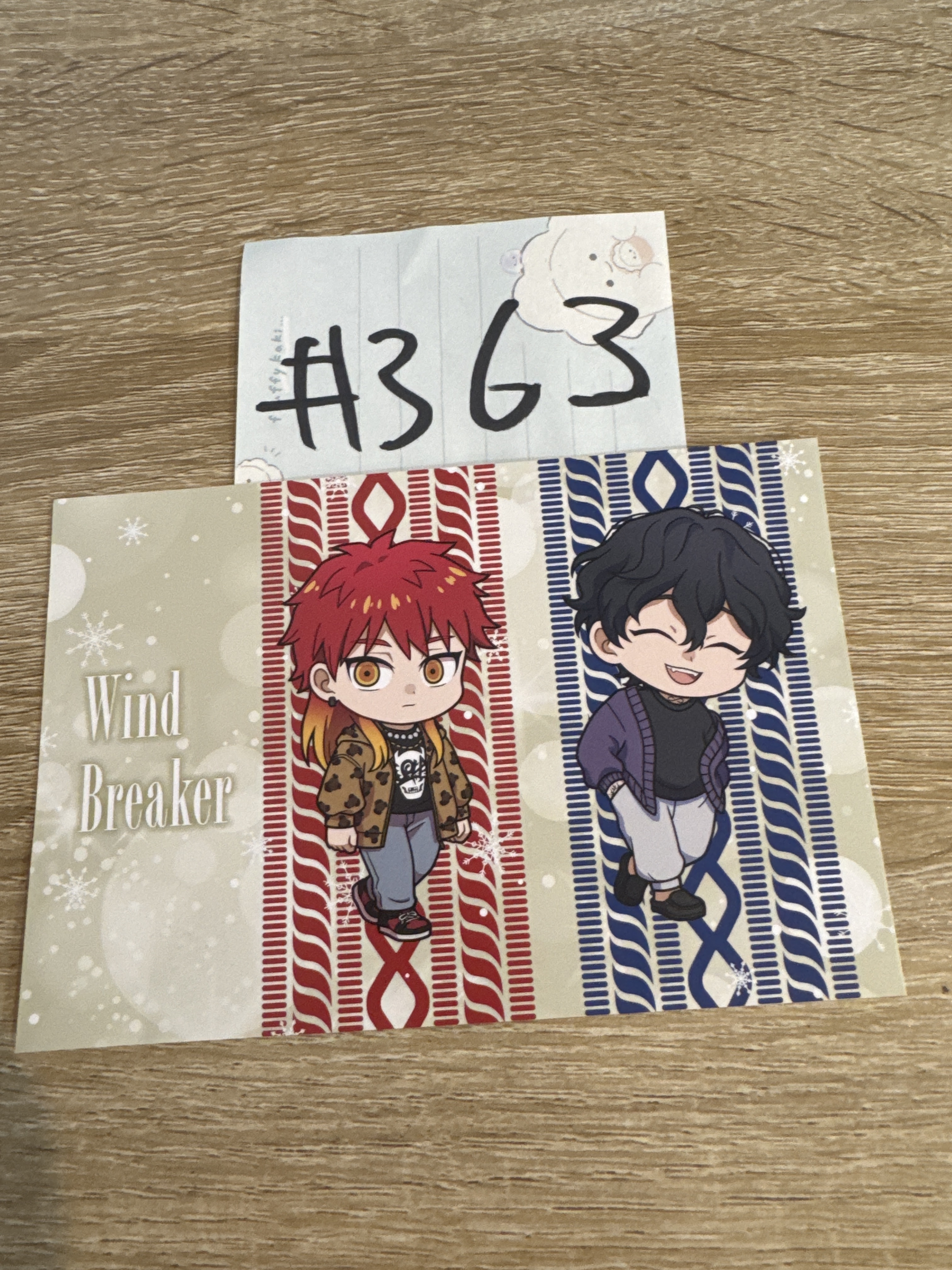 WIND BREAKER 2人 明信片#363
