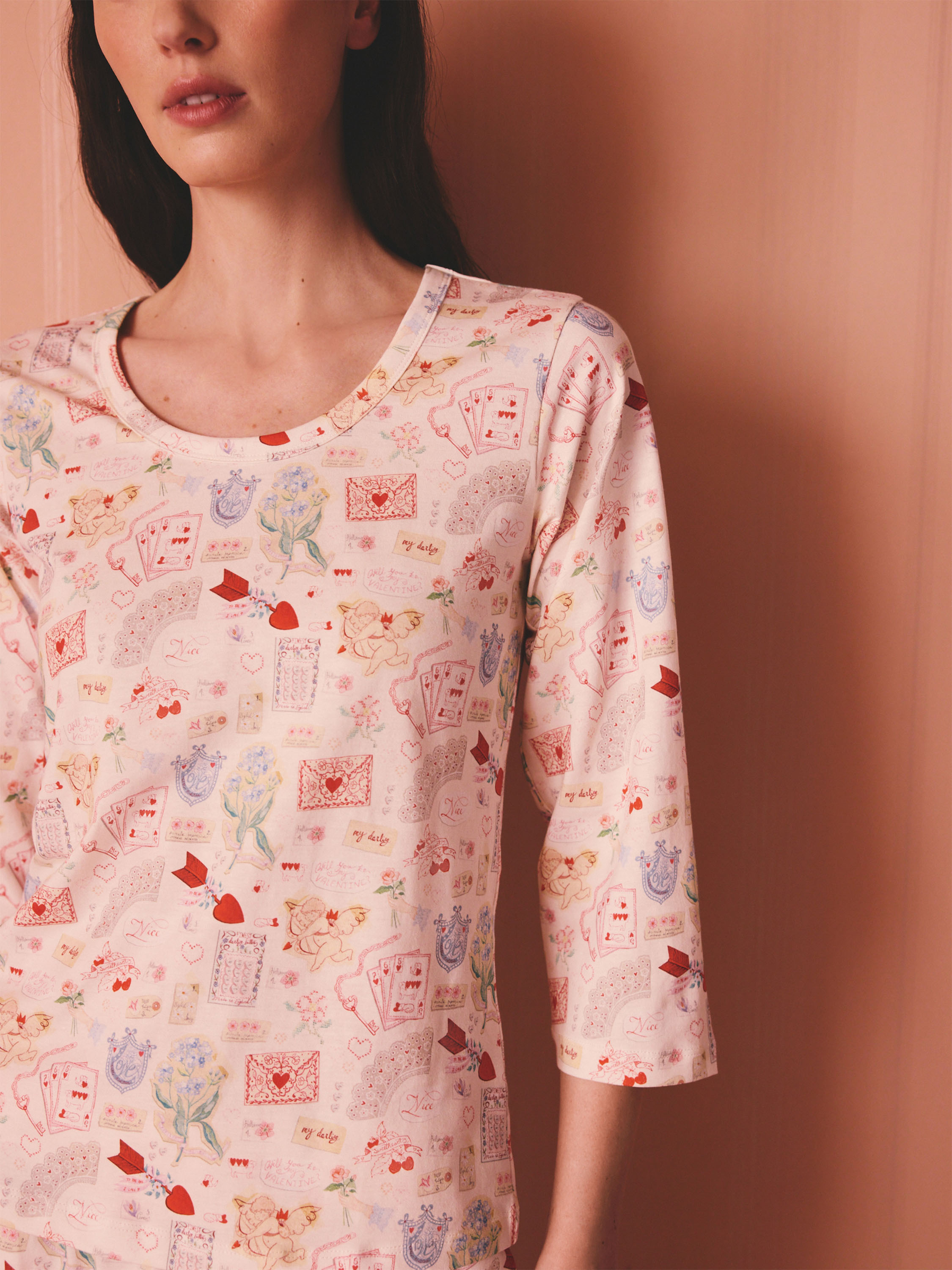 Valentines 長袖成套睡衣