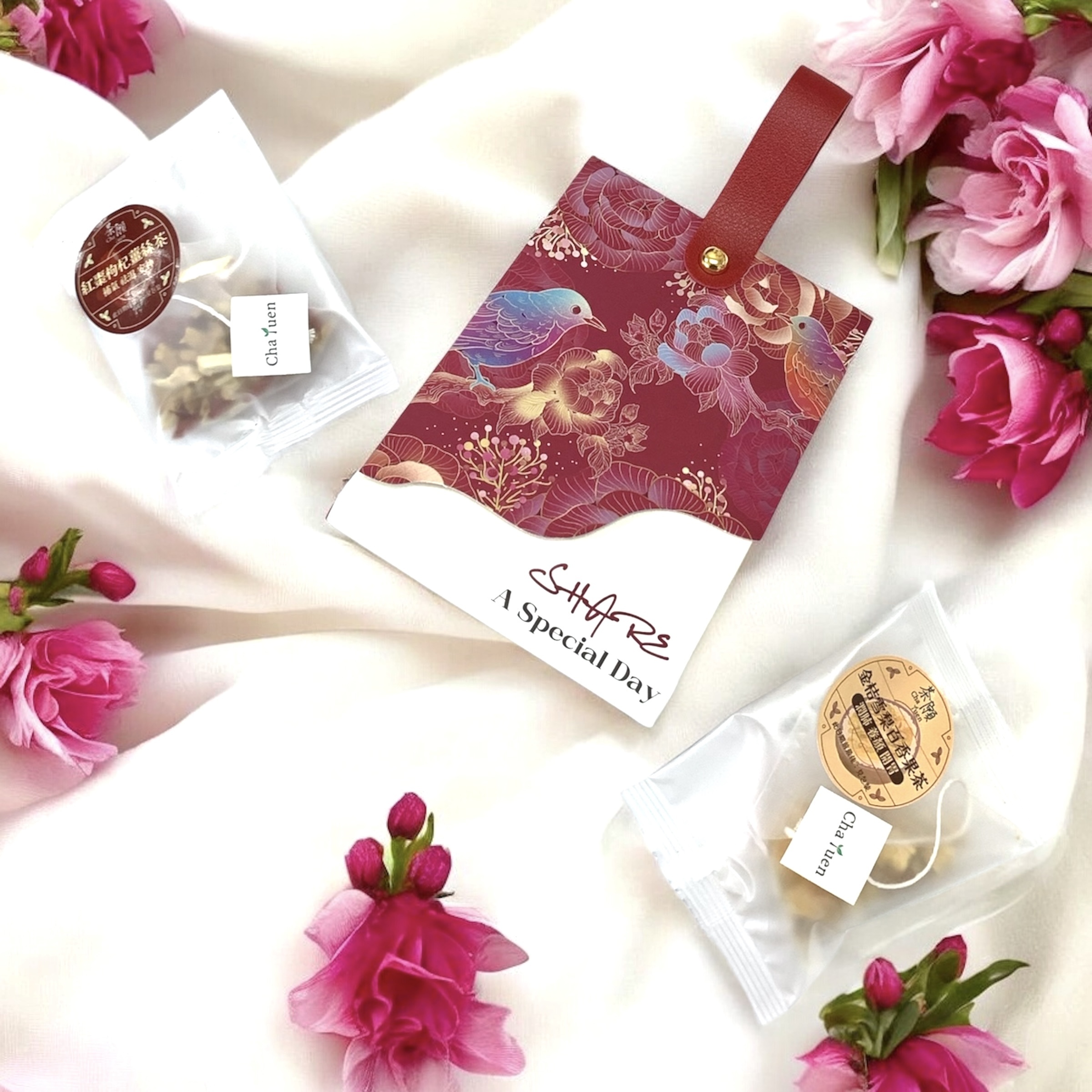 婚宴回禮 禮盒018 + 2包自選茶包 (15種口味可選)