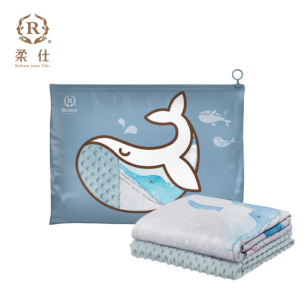 【Roaze 柔仕】舒眠豆毯 (厚) | 翱翔藍鯨