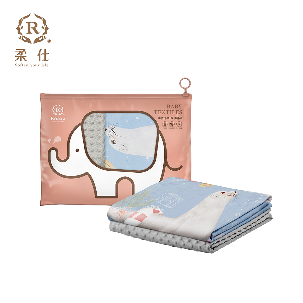 【Roaze 柔仕】舒眠豆毯 (薄) | 悠遊海獅