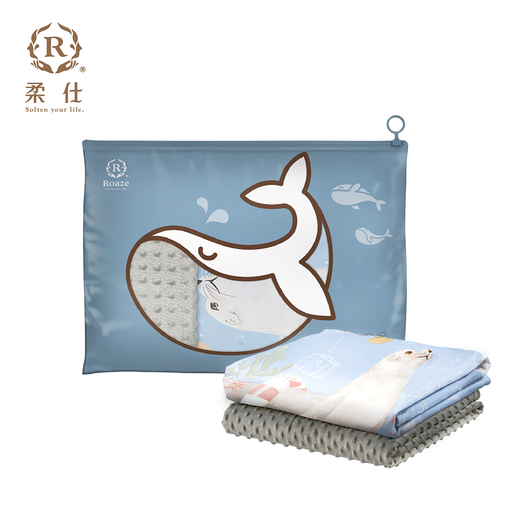【Roaze 柔仕】舒眠豆毯 (厚) | 悠遊海獅