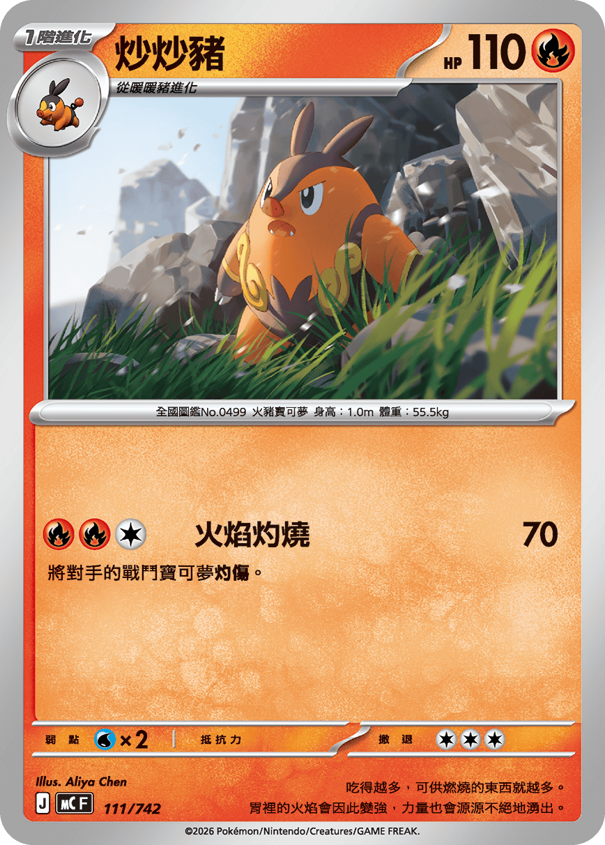 MCF 初階牌組 100對戰收藏 -111/742 炒炒豬