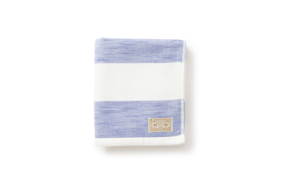 中川政七商店 - Pile棉紗擦臉巾 條紋 深藍