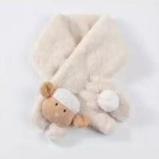 BYC02SC032BE 米色精靈小羊絨毛頸巾