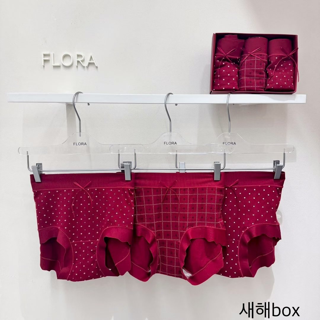 FL5519 新年紅色系花紋內褲 3條套裝 *特價* (充值購物金不適用)