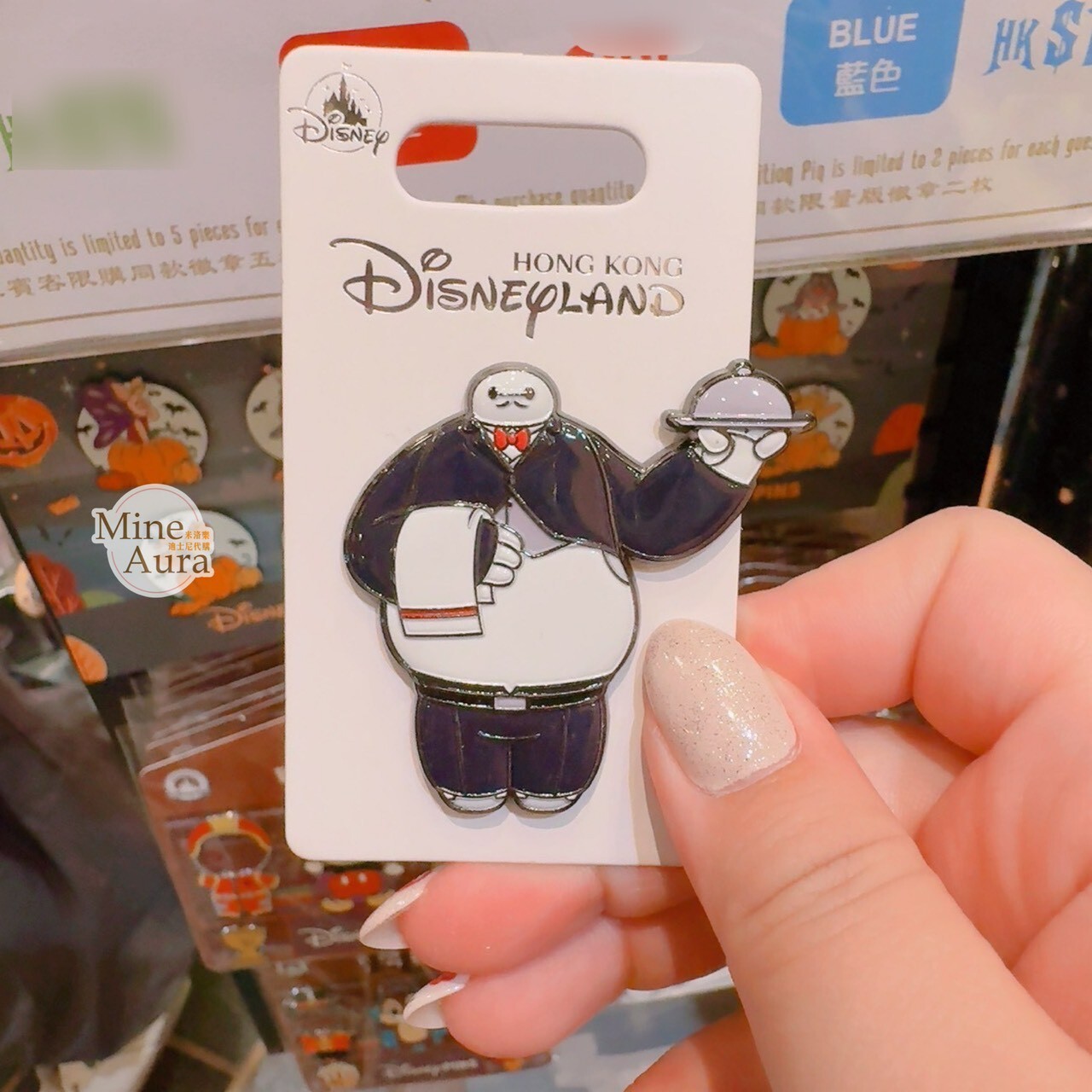 杯麵 Baymax 服務生 造型 徽章 PIN 大英雄天團 Big Hero 6 -香港迪士尼樂園