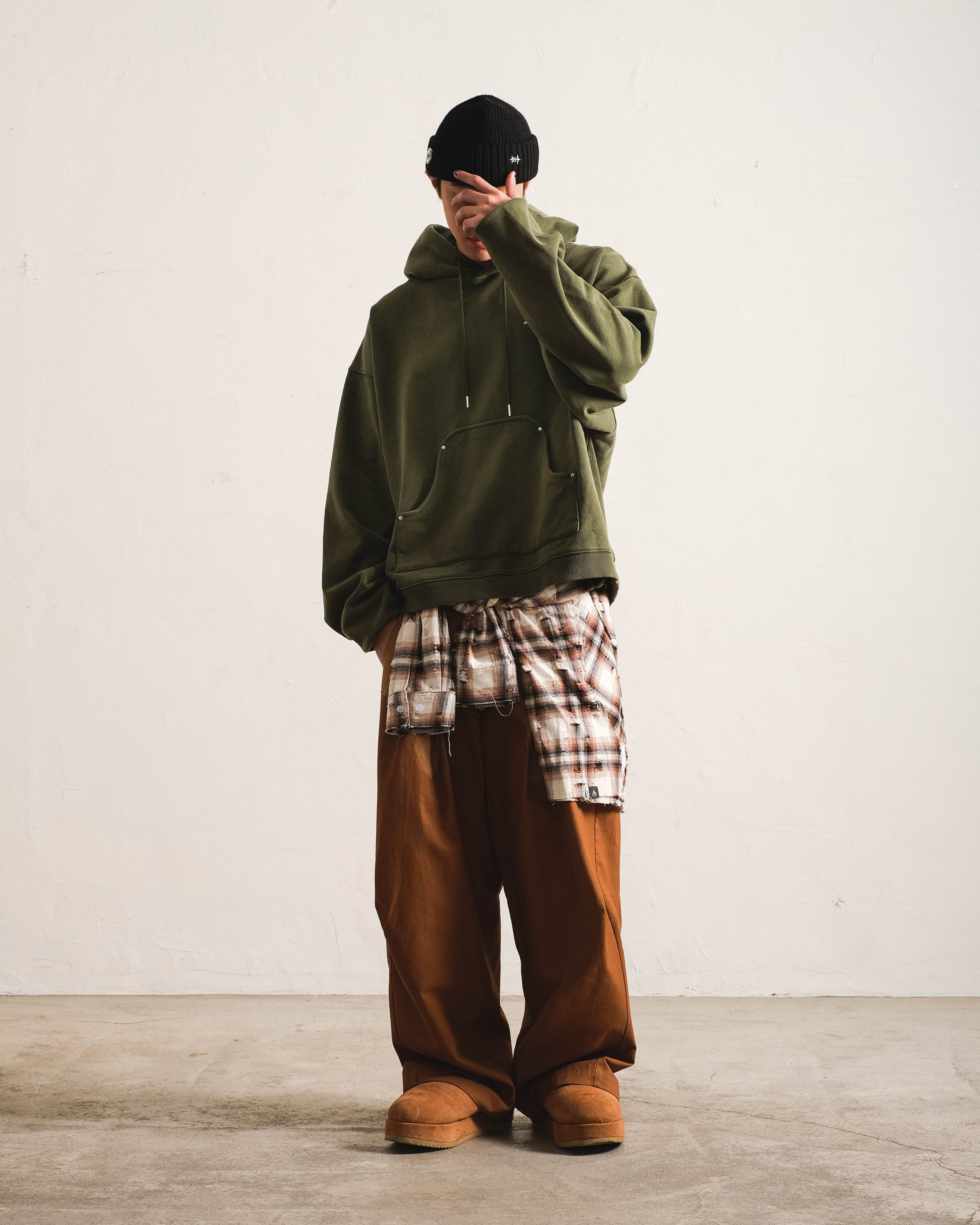 FLAME WING HOODIE - BRITISH GREEN