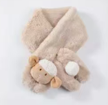 BYC02SC033KI 卡其色精靈小羊絨毛頸巾