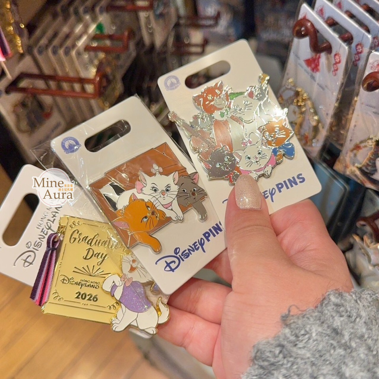 瑪莉貓 Marie 家族 角色大集合 造型 徽章 PIN 貓兒歷險記 The Aristocats -香港迪士尼樂園