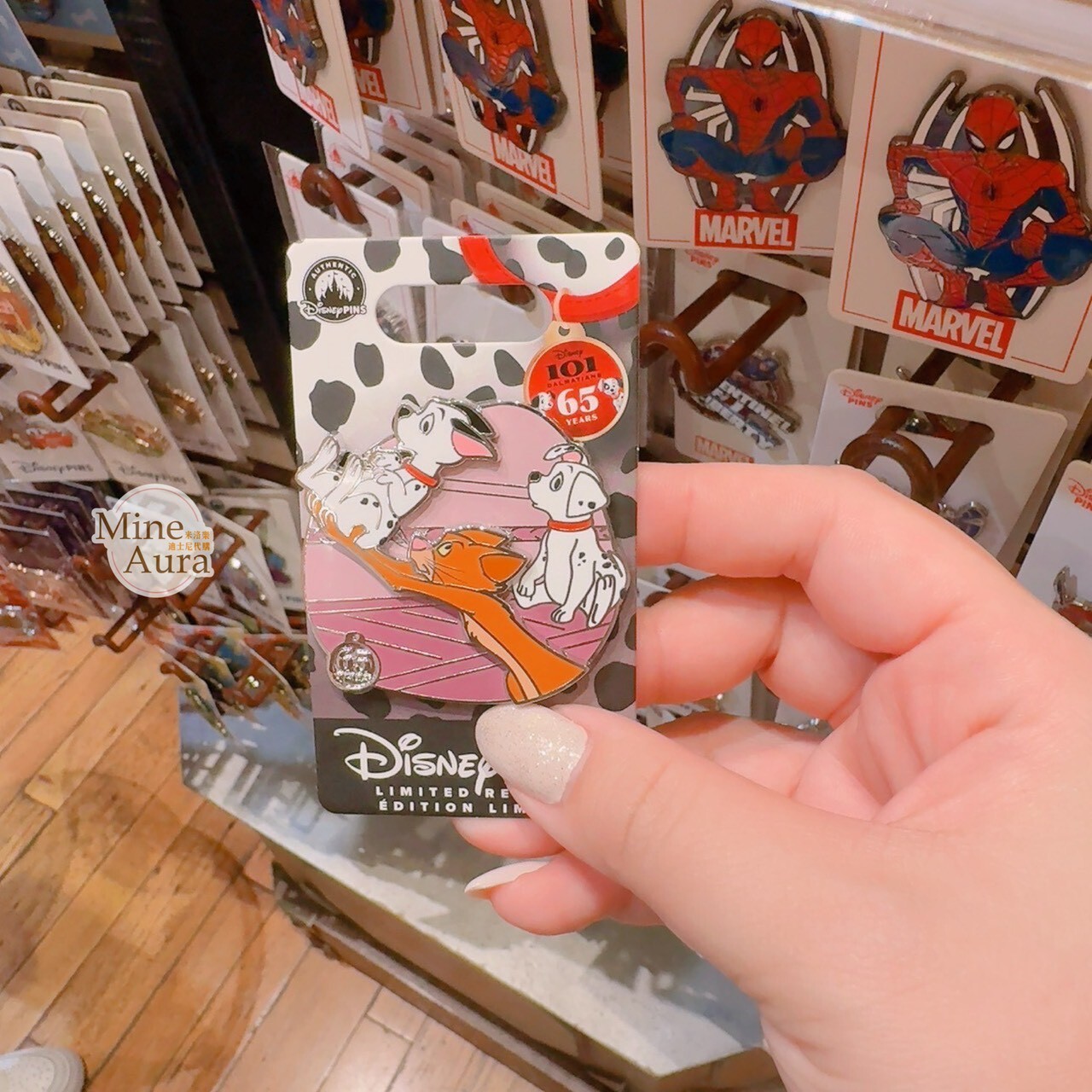 101忠狗 One Hundred and One Dalmatians 65周年 限定 造型 徽章 PIN -香港迪士尼樂園
