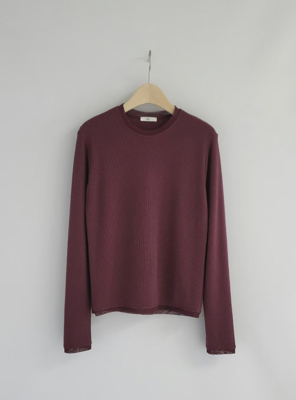 抓毛透明邊打底