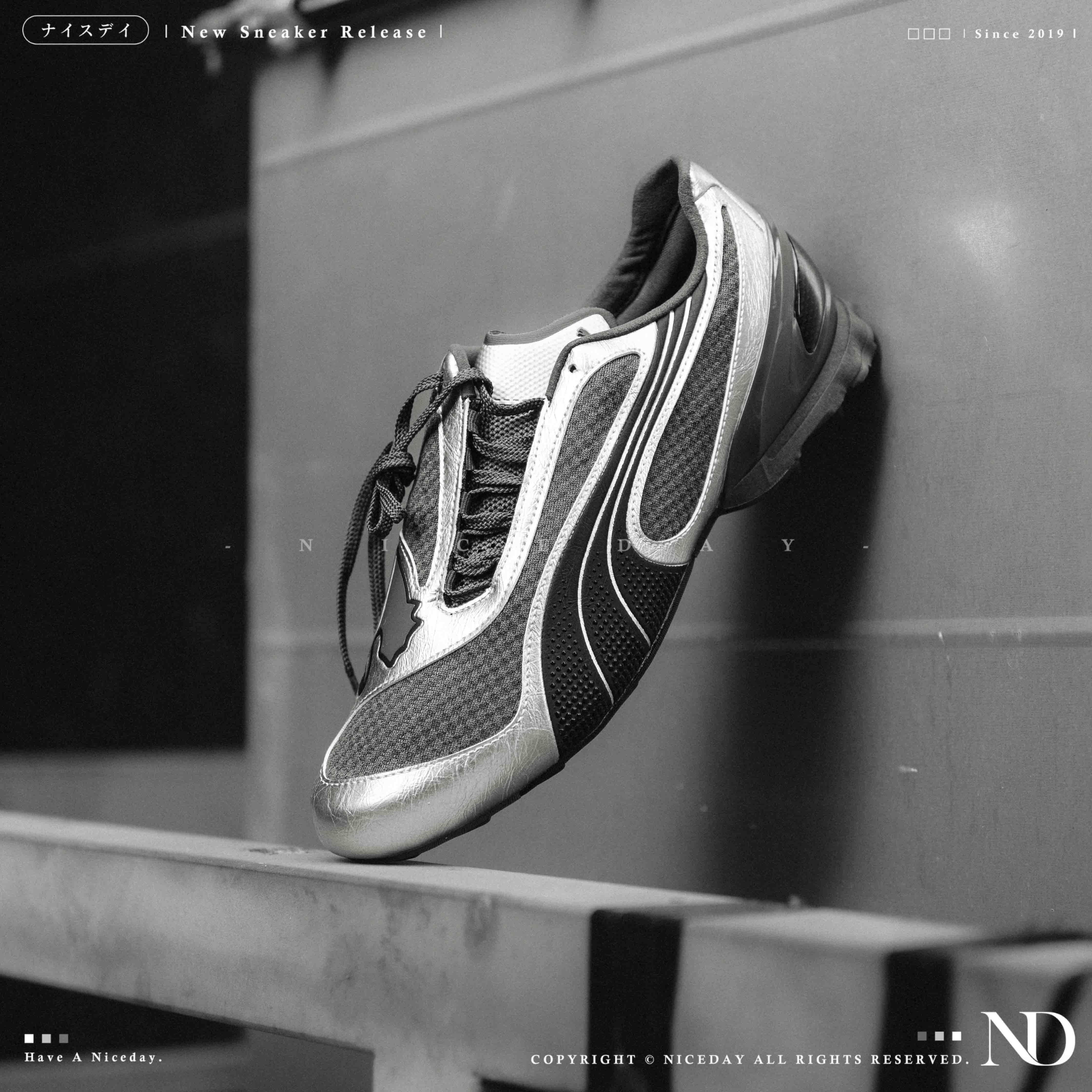 NICEDAY 代購 Puma V-S1 Metallic Black Silver 黑銀 銀色 銀 灰 漆皮 賽車鞋 男女鞋 402953-03