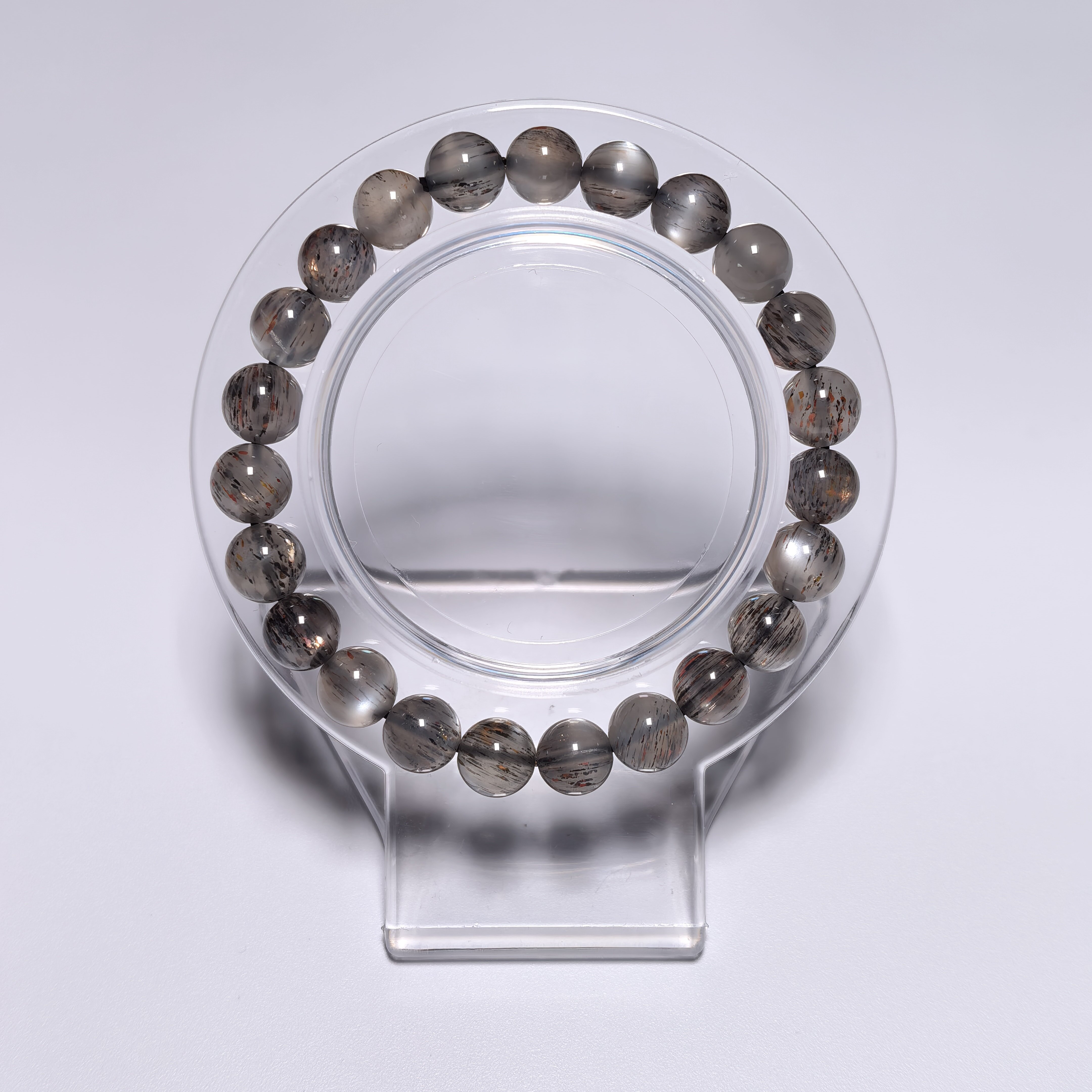 黑金骨幹手串8m+