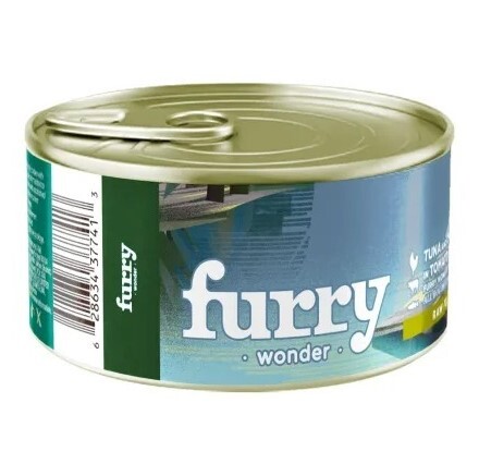 Furry Wonder 狗罐頭．吞拿魚+雞肉+牛肉配蕃茄肉醬85g [原箱24罐]