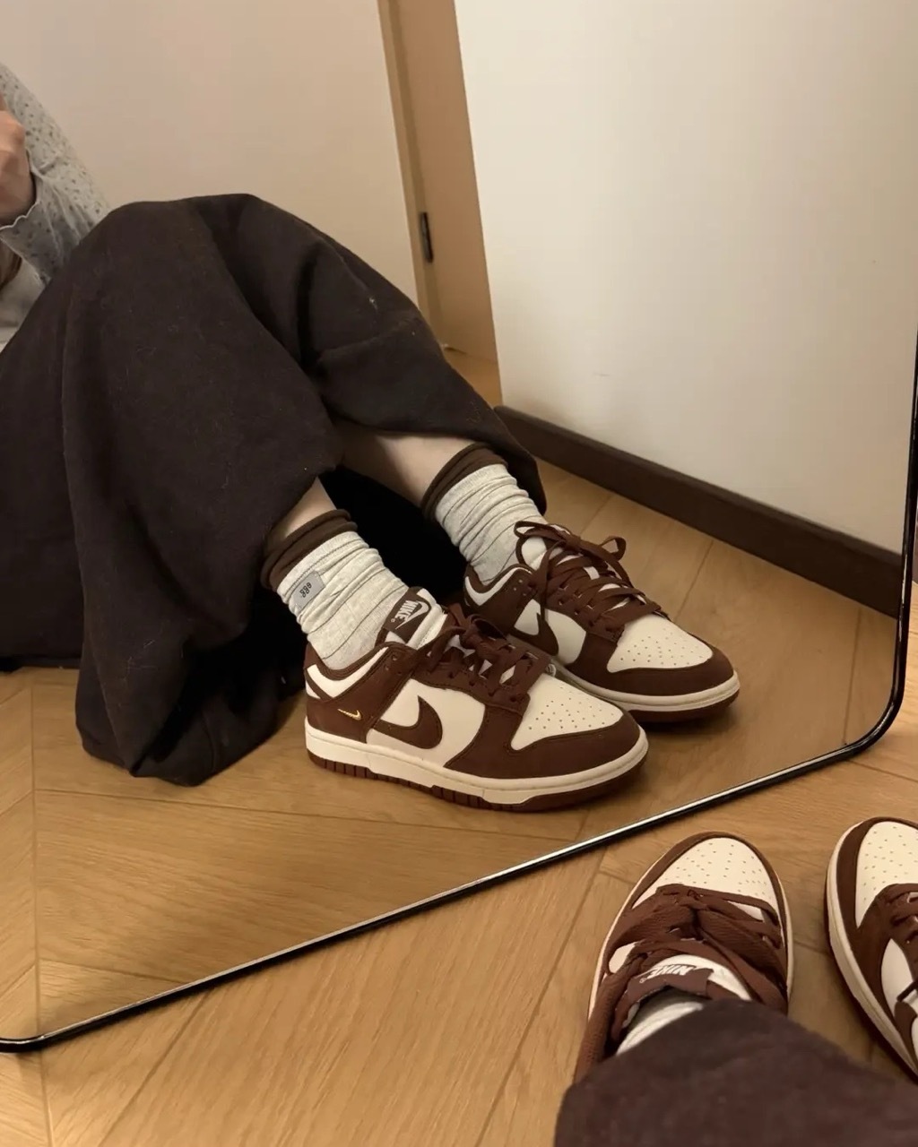 NIKE DUNK 楓葉棕 橘棕 咖啡色 金屬小勾 螺旋勾 麂皮 皮革 女鞋 IB4417-104 / 調貨