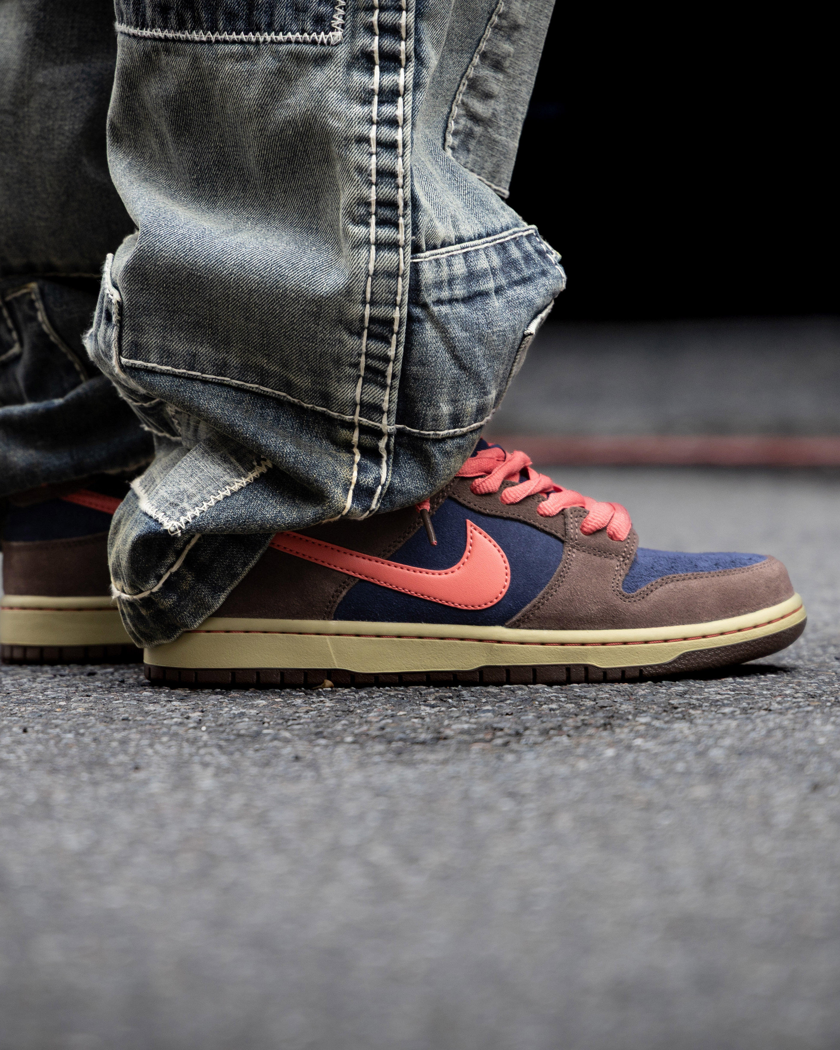 -(C2b)-NIKE SB DUNK LOW BAROQUE BROWN AND MIDNIGHT NAVY 低筒鞋 棕色 午夜藍 HQ1625 200