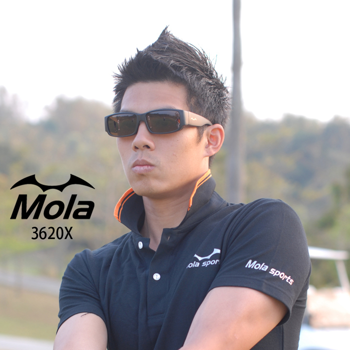 近視族首選！MOLA 3620XBLB 偏光太陽套鏡 - 25g 極輕量、濾眩光防 UV400