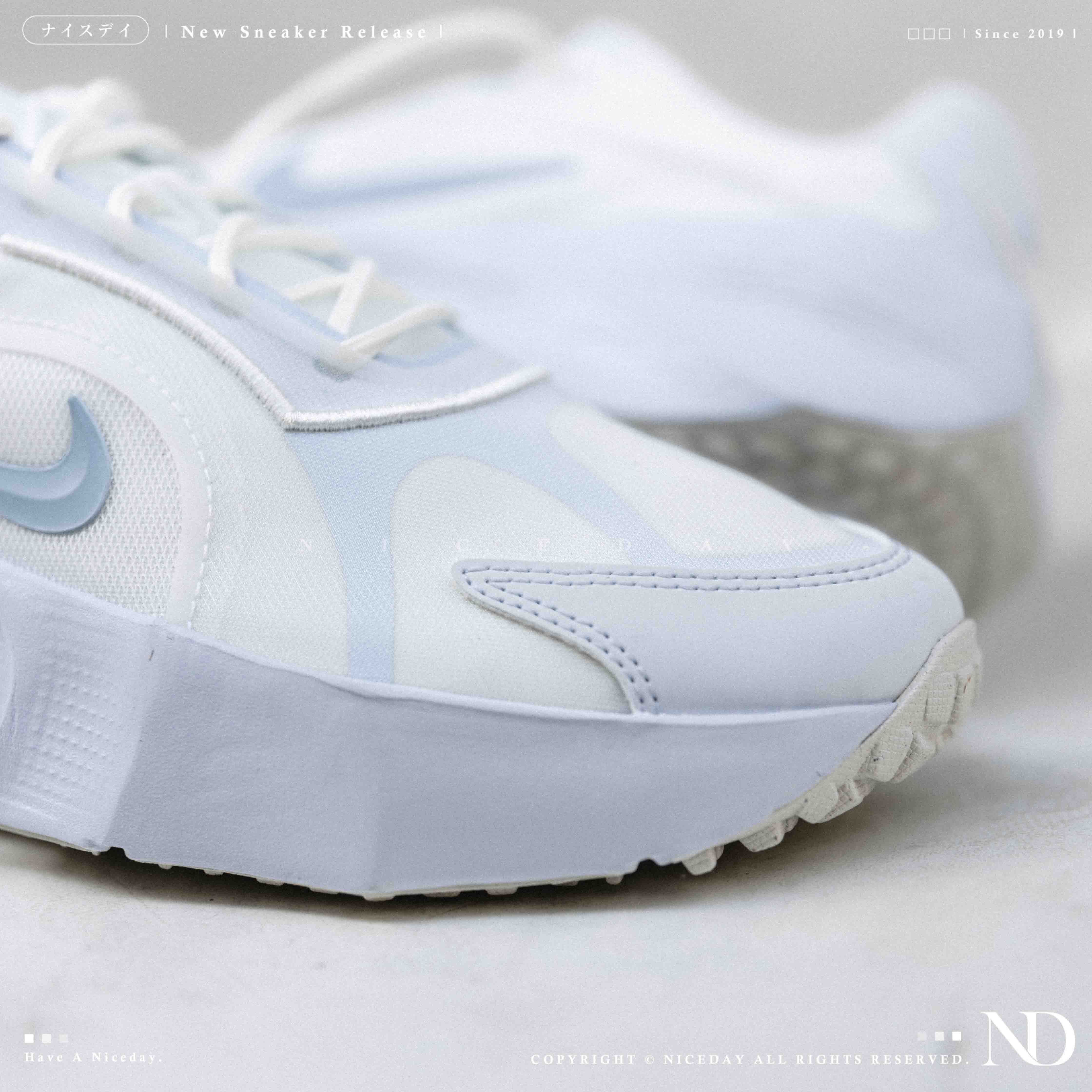 NICEDAY 現貨 Nike Aura Edge 寶寶藍 天藍 雲朵藍 淺藍 奶油 奶油白 藍 HQ7025-103