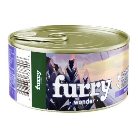 Furry Wonder 狗罐頭．雞肉+三文魚肉醬85g [原箱24罐]